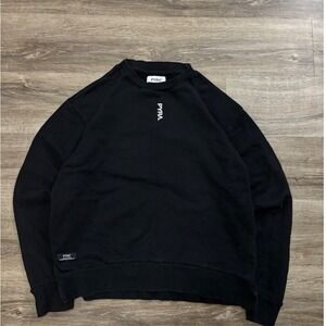 PYRA Black Graphic Crewneck Sweatshirt Mens Size L